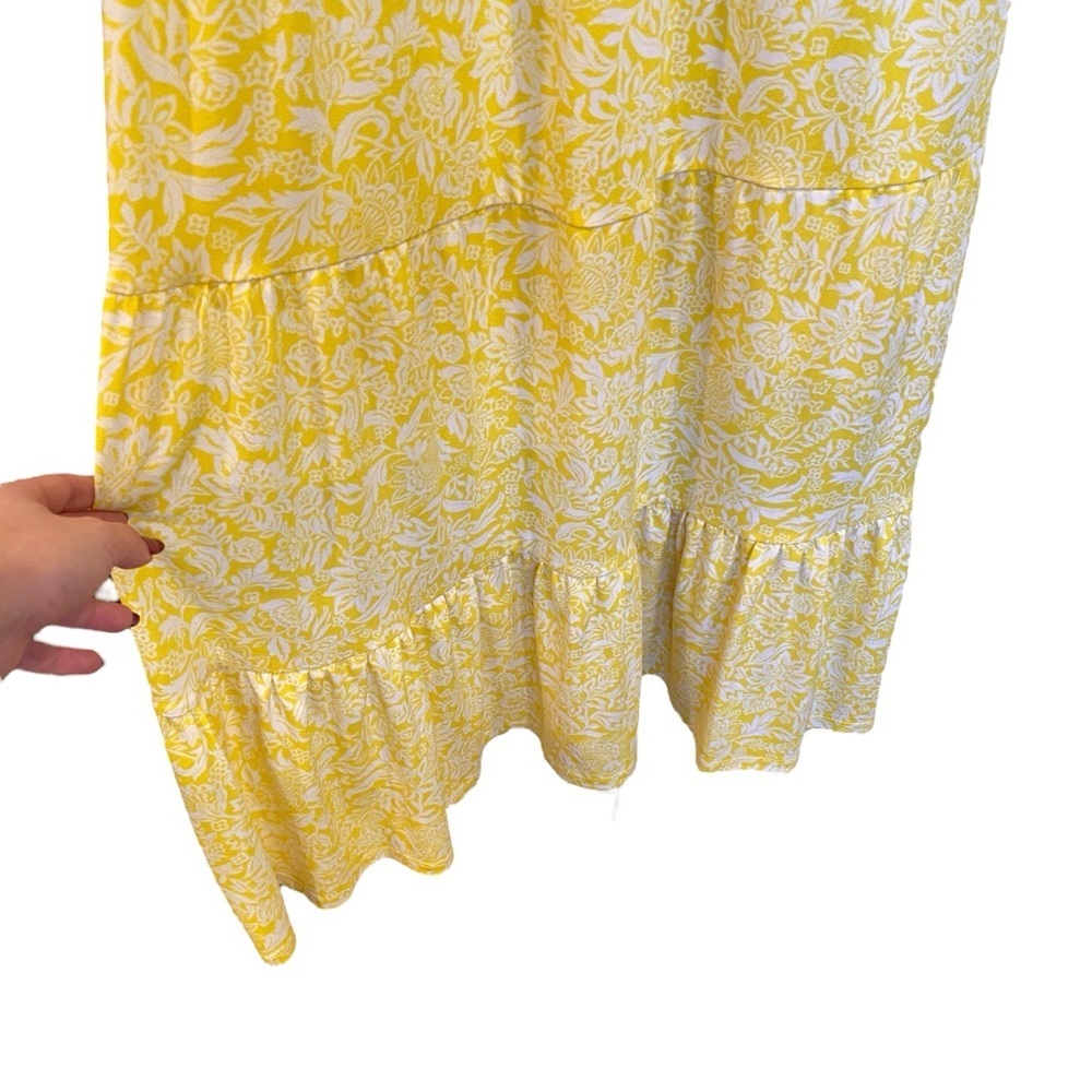 Michael Kors Tiered Floral Maxi Sundress Crepe Jersey Stretch - Picture 4 of 10